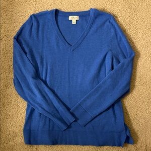 Style & Co. Royal Blue V-Neck Sweater